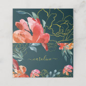 Duifje Blauwe Koral Plaatskaartje (Buitenkant ongevouwen)