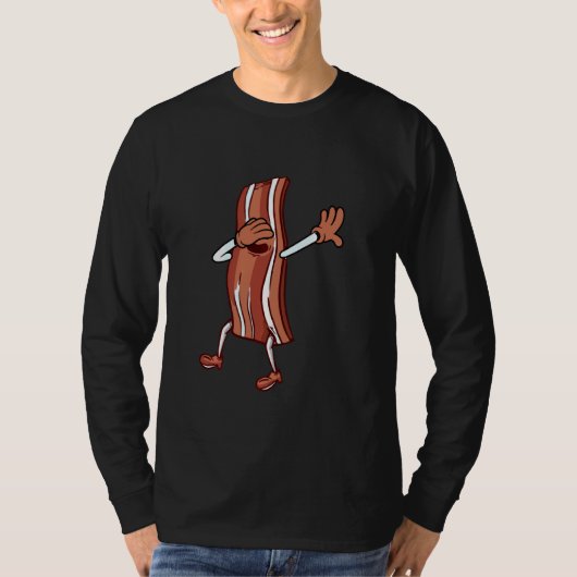 Duifsnede van varkensdabbing Bacon Sunbril Dance T-shirt (Voorkant)