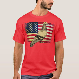 Duifvogel 4 juli Amerikaanse vlag 2 T-shirt