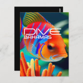 Duik Bahama's Sinaasappel - Planner Briefkaart (Voorkant / Achterkant)