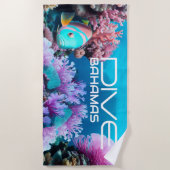 Duik Bahama's - strandlaken (Voorkant)