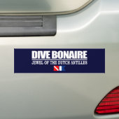 Duik Bonaire Bumpersticker (Op auto)