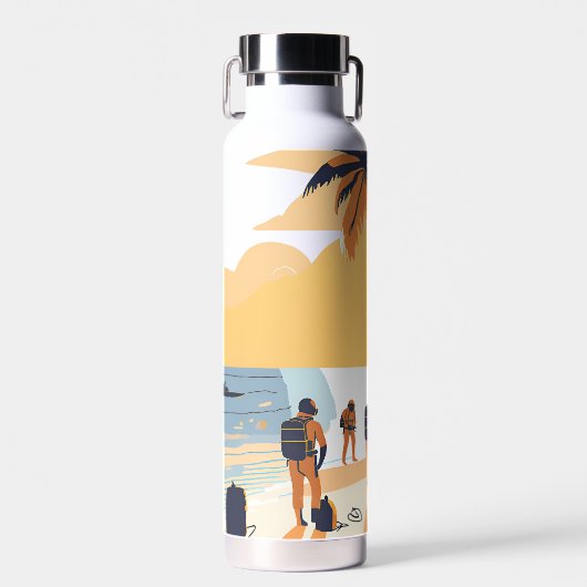 Duik Bonaire duikgroep Waterfles (Voorkant)