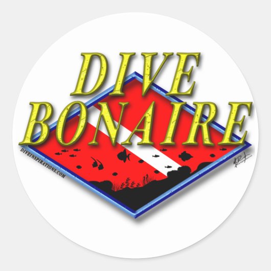 Duik Bonaire Sticker (Voorkant)