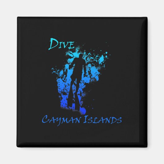 Duik Cayman Eilanden Magneet (Voorkant)
