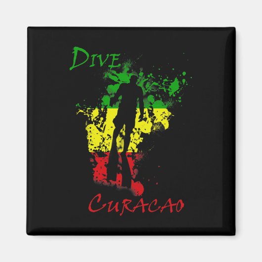 Duik Curacao Magneet (Voorkant)