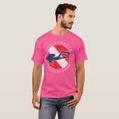 Duik Curacao Scuba Diver Dive Flag T-shirt (Voorkant volledig)