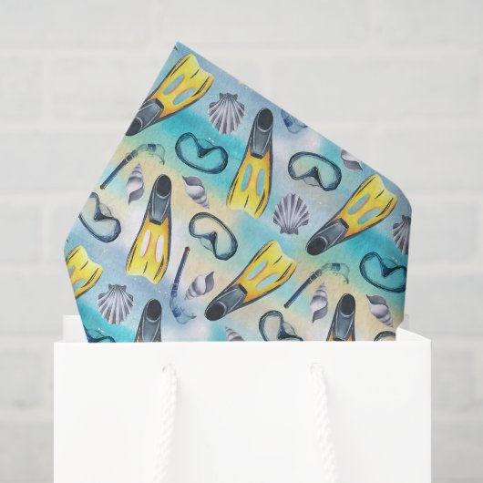 Duik Decoupage Papier, Snorkelen Tissuepapier (Cadeauzakje)