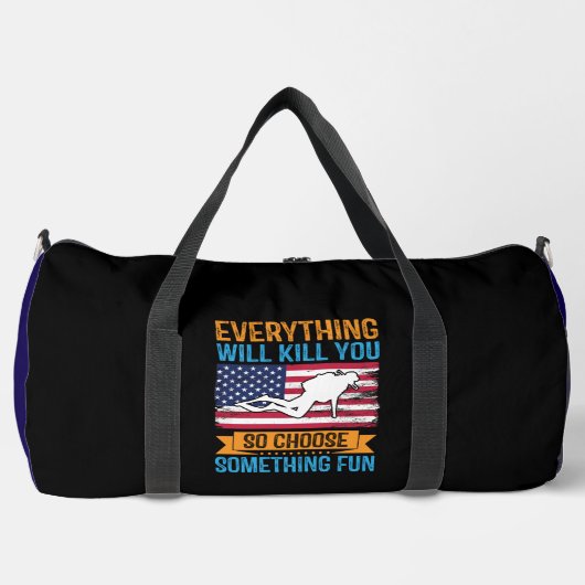 Duik diep met een vreugdevolle geest plunjezak (Voorkant)