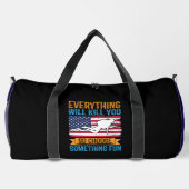 Duik diep met een vreugdevolle geest plunjezak (Achterkant)