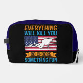 Duik diep met een vreugdevolle geest toilettasje (Voorkant)