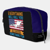 Duik diep met een vreugdevolle geest toilettasje (Rechterhoek)