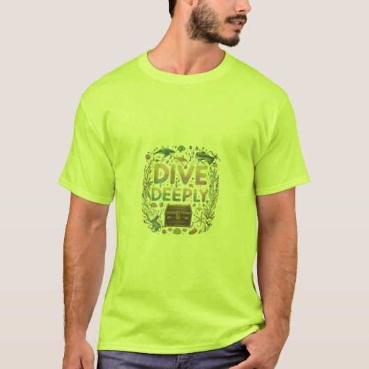 Duik diep. t-shirt (Voorkant)
