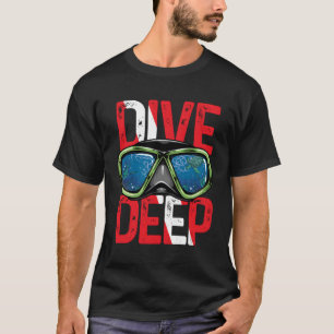 Duik diepe duiken vlag Onderwater Duiker T-shirt