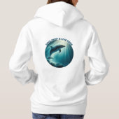 Duik diepe live gratis dolfijn hoodie (Achterkant)