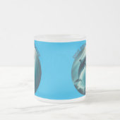 Duik diepe live gratis dolfijn matglas koffiemok (Center)