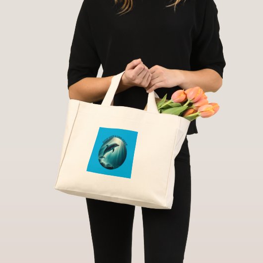 Duik diepe live gratis dolfijn mini tote bag (Voorkant (product))