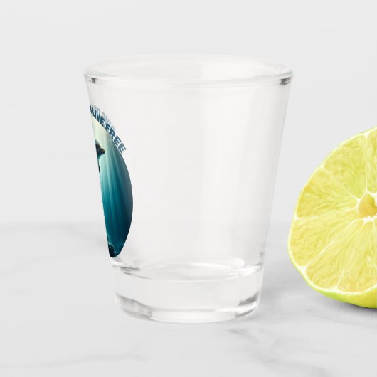 Duik diepe live gratis dolfijn shot glas (Rechts)