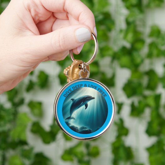 Duik diepe live gratis dolfijn sleutelhanger (Hand)