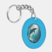 Duik diepe live gratis dolfijn sleutelhanger (Voorkant Links)