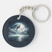 Duik diepe live gratis dolfijn sleutelhanger (Achterkant)