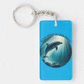 Duik diepe live gratis dolfijn sleutelhanger (Voorkant)