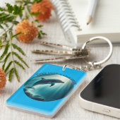 Duik diepe live gratis dolfijn sleutelhanger (Voorkant Rechts)