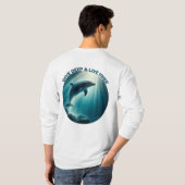 Duik diepe live gratis dolfijn t-shirt (Achterkant volledig)