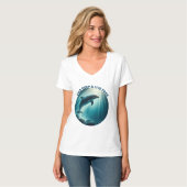 Duik diepe live gratis dolfijn t-shirt (Voorkant volledig)