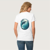 Duik diepe live gratis dolfijn t-shirt (Achterkant volledig)