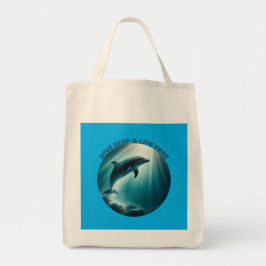 Duik diepe live gratis dolfijn tote bag