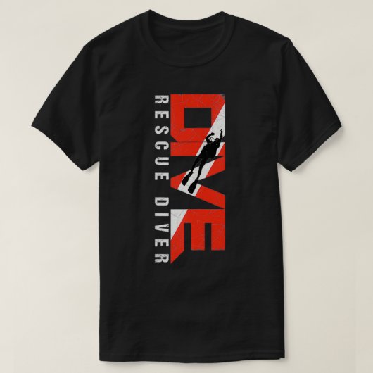 Duik duik reddingsduiker t-shirt (Design voorkant)