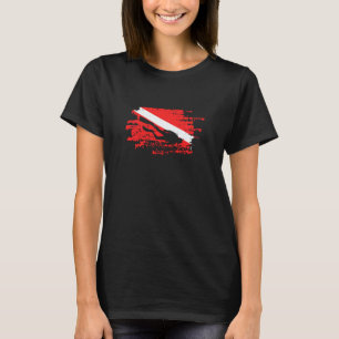 Duik Duiker Scuba Duiken Oceaan Snorkel Snorkelen T-shirt