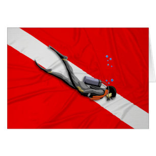 Duik- en gekreukelde duikvlag