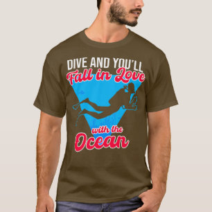 Duik en Youll Herfst verliefd op de oceaan T-shirt