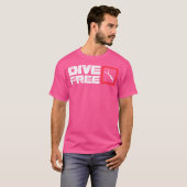 Duik Gratis Grappige Oceaan Duiken Expert Gratis D T-shirt (Voorkant volledig)