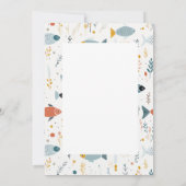 Duik in 4 Jaar van Plezier Geboortekaart Kaart (Achterkant)