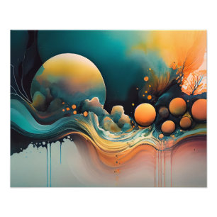 Duik in de betoverende diepten van een onderwater foto afdruk