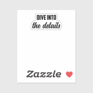 Duik in de details: Onderzoeksgeest Deep Div Sticker