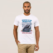 Duik in de pret - Ouder van de geboortester T-shirt (Voorkant volledig)