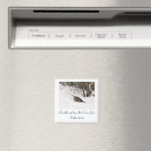 Duik in de Sneeuw Scipture Magnet (Insitu (Vaatwasser))