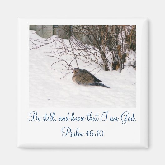 Duik in de Sneeuw Scipture Magnet (Voorkant)