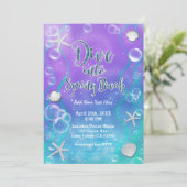 Duik in de Spring Break Under The Sea Beach Party Kaart (Staand voorkant)