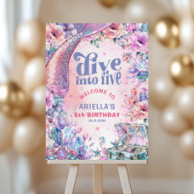 Duik in de vijf bloemen glitter zeemeermin staart 