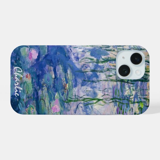 Duik in de waterlelies van Monet! |  iPhone 15 Case (Achterkant horizontaal)