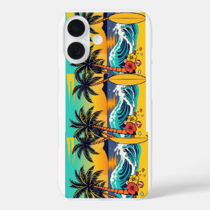 Duik in de zomer met levendige strandvibes! iPhone 16 hoesje