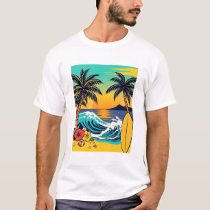 Duik in de zomer met levendige strandvibes! t-shirt