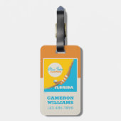 Duik in de zon | Florida Bagagelabel (Achterkant verticaal)