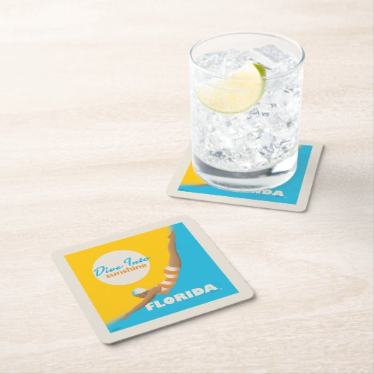Duik in de zon | Florida Kartonnen Onderzetters (Insitu)