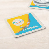 Duik in de zon | Florida Kartonnen Onderzetters (Schuin)